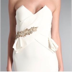 White Marchesa Notte gown, brand new tags attached